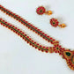 Kemp Pink & Green Necklace Set - Mokshi Collections