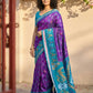 Shree Shyam Fashion Violet Pochampally Silk Saree