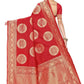 Vamika Latest Banarasi Jacquard Weaving Red Saree | Swadesiicart