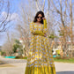 Jyoti Fashion Women's Mustard Heavy Digital Printed Cotton Silk Anarkali Dress | Swadesiicart