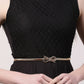 NVR Women Circular Gold-Polished Stretchable Metal Belt | Swadesiicart