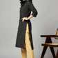 Black Chanderi Silk Texture Straight Kurta - Sabella