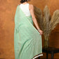 Very Much Indian Designer Mul Cotton Handloom Saree with Sequins - Sea Green | Swadesiicart