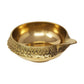 Spillbox Gold Toned Textured Brass Diya without Stand | Swadesiicart