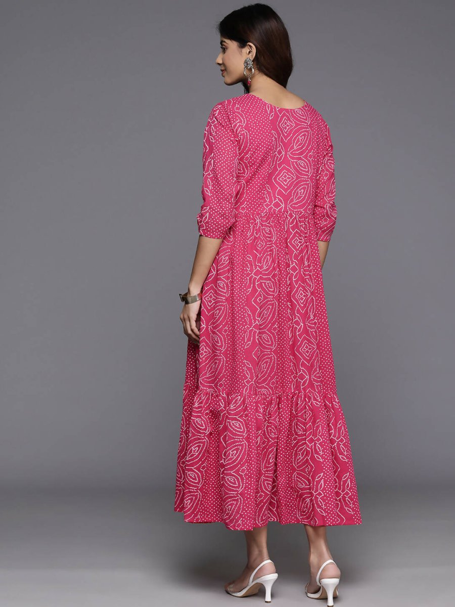 Ahalyaa Women's Traditional wear Dress - Pink | Swadesiicart