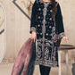 Anaita Navy Blue Velvet Suit with Embroidery Sequence Work - Swadesiicart