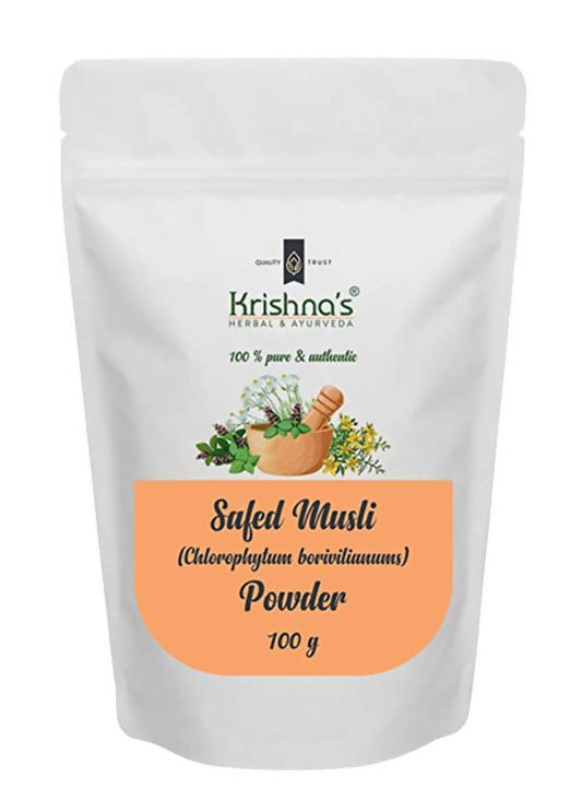 Krishna's Herbal & Ayurveda Safed Musli Powder | Swadesiicart