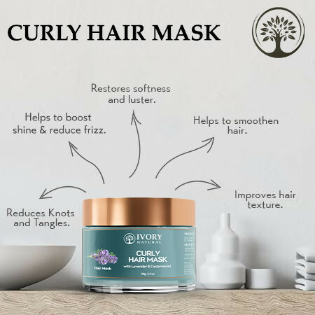 Ivory Natural Curly Hair Mask - Natural Smooth Even Curls For Both Men & Women | Swadesiicart