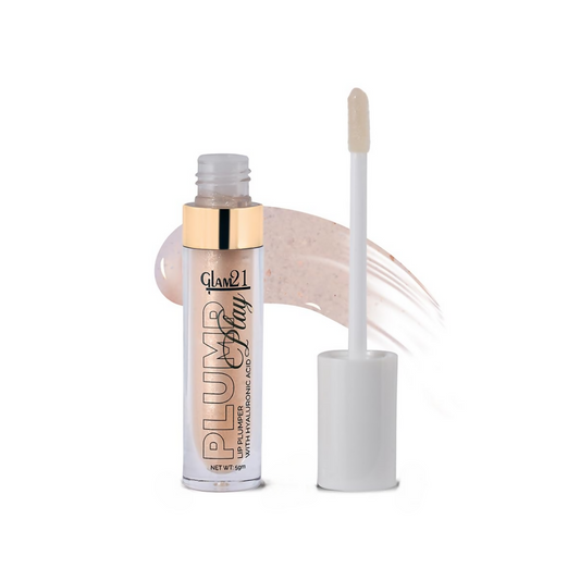 Glam21 Lip Plump Play Lip Plumper With Hyaluronic Acid - 04 Nude Shimmer - Swadesiicart