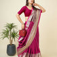 Joban Fashion Rani Pink Small Butti Banarasi Silk Sarees | Swadesiicart