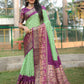 Anaita Light Green Woven Design Pure Bandhej Kanjivaram Soft Silk Saree