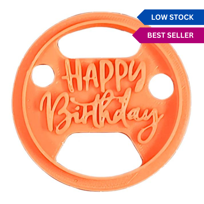 Confect Celebration Stencils Toppers Cutters | Celebration Topper Cutter (Happy Birthday 01)