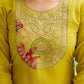 The52 Women Embroidered Rayon Fabric Straight Kurta, Pant and Dupatta Set - Swadesiicart