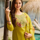 The52 Women Embroidered Rayon Fabric Straight Kurta, Pant and Dupatta Set - Swadesiicart