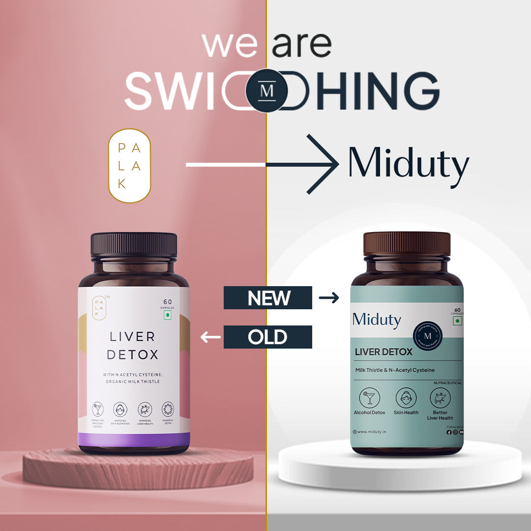 Miduty by Palak Notes Liver Detox Capsules - Swadesiicart