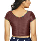 Aastha Fashion Women's Brown Art Silk Designer Party Wear Readymade Blouse
