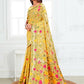 Shree Shyam Fashion Linen Cotton Yellow Saree