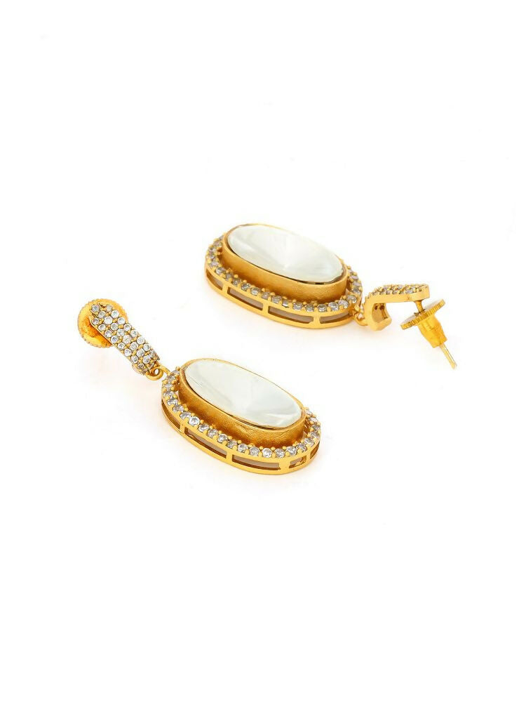 Kundan Antique Finish Earrings and Necklace set - Ruby Raang | Swadesiicart