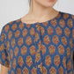 Breathables Women Cotton Printed Loungewear Nightie Blue I Night Wear | Nighty | Jaipuri Print