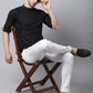 Even Apparels Black Pure Cotton Men's Kurta With Side Placket | Swadesiicart