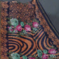 Shades Of Navy Blue Floral Design Semi Chanderi Saree By Gayathri Reddy Designer Studio | Swadesiicart