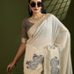 Vishnu Weaves Women's Black Muga Cotton Thread Woven Saree with Blouse - Swadesiicart
