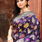 Joban Fashion Plum Purple Pure Katan Pure Handloom Banarasi Silk Saree | Swadesiicart