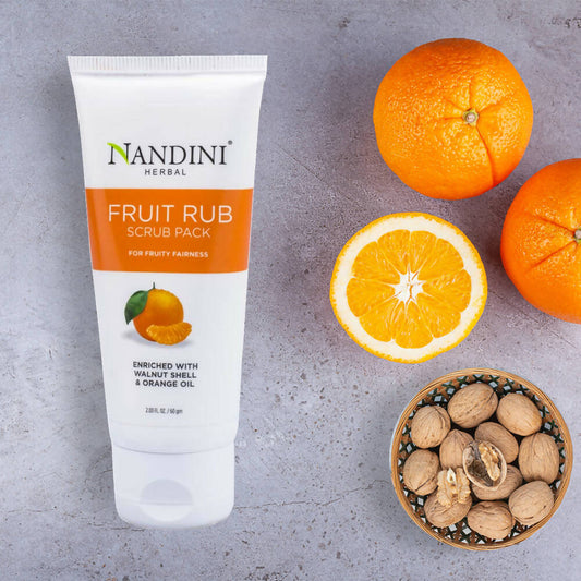 Nandini Herbal Fruit Rub Scrub - Swadesiicart