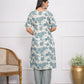 Festive Wear Ethnic Off White chanderi Stitched Suit With Dupatta - Anbazaar - Swadesiicart