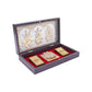 Golden Peacock 24 KT Gold-Polished Laxmi, Ganesha, Saraswati Pooja Box | Swadesiicart