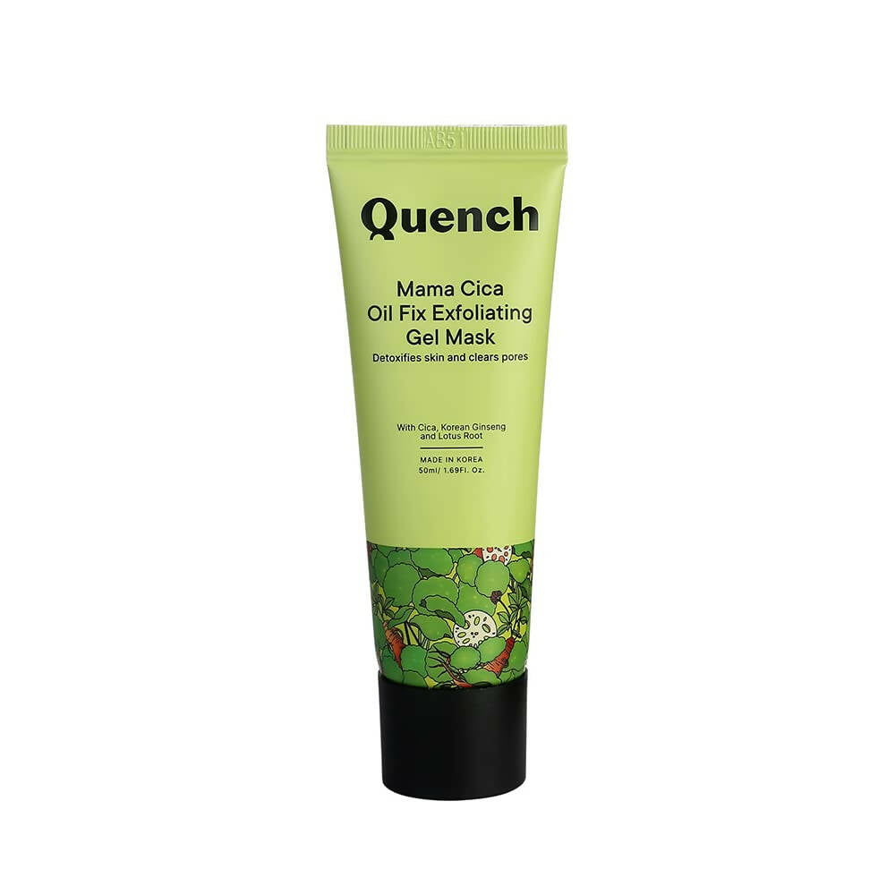 Quench Botanics Mama Cica Oil Fix Exfoliating Gel Mask - Korean Skincare | Swadesiicart