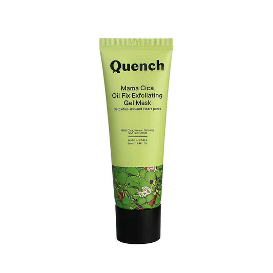 Quench Botanics Mama Cica Oil Fix Exfoliating Gel Mask - Korean Skincare | Swadesiicart