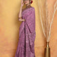 Very Much Indian Handblock Printed Cotton Saree With Natural Dyes - Pink | Swadesiicart