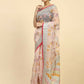 Vamsee Kimisha Multi Color Organza Saree - Swadesiicart