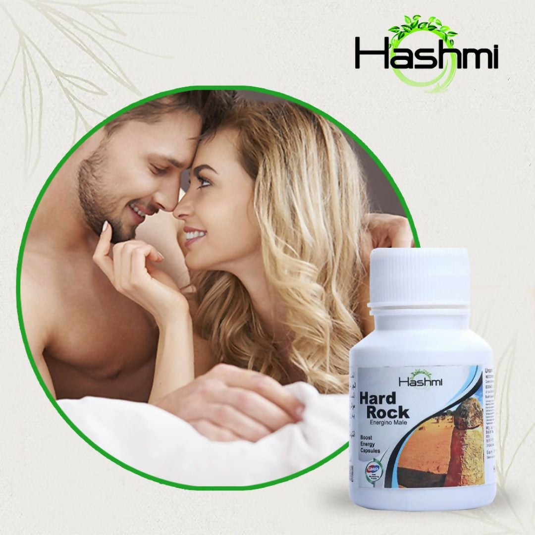 Hashmi Pharmacy Hard Rock Capsules are formulated with natural ingredients like Ashwagandha, Safed Musli, Gokshur, Gheekwar, and more. | Swadesiicart