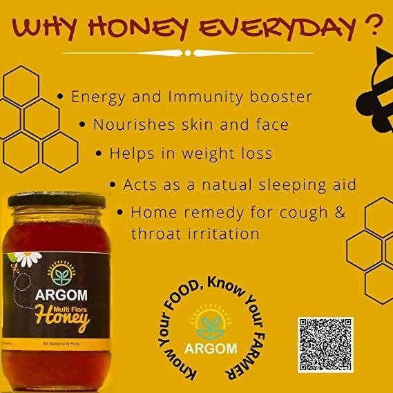 Argom Multi Flora Honey - Swadesiicart