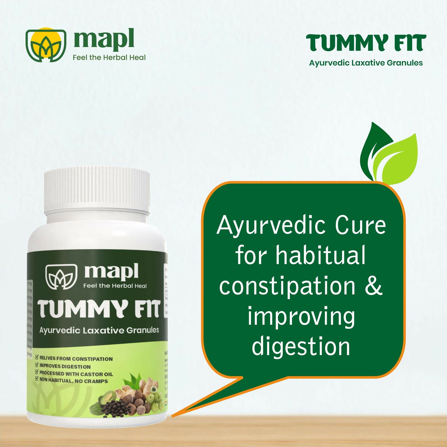 MAPL Tummy Fit Ayurvedic Laxative Powder | Swadesiicart