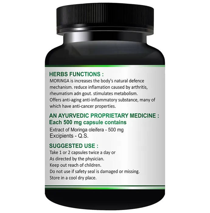 Fasczo Moringa 500mg Capsules - Swadesiicart