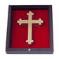 Golden Peacock Brown & Red 24 Ct Gold Foil Lord Jesus Christ | Swadesiicart