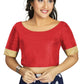 Aastha Fashion Women's Red Art Silk Designer Traditional Readymade Blouse