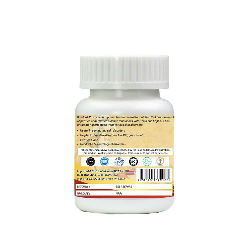 Life Aveda Gandhak Rasayan Tablets - Swadesiicart