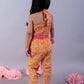 Lil Drama Jaipur Girls Yellow Printed Top with Printed Pant Co-ordinate Set - Swadesiicart