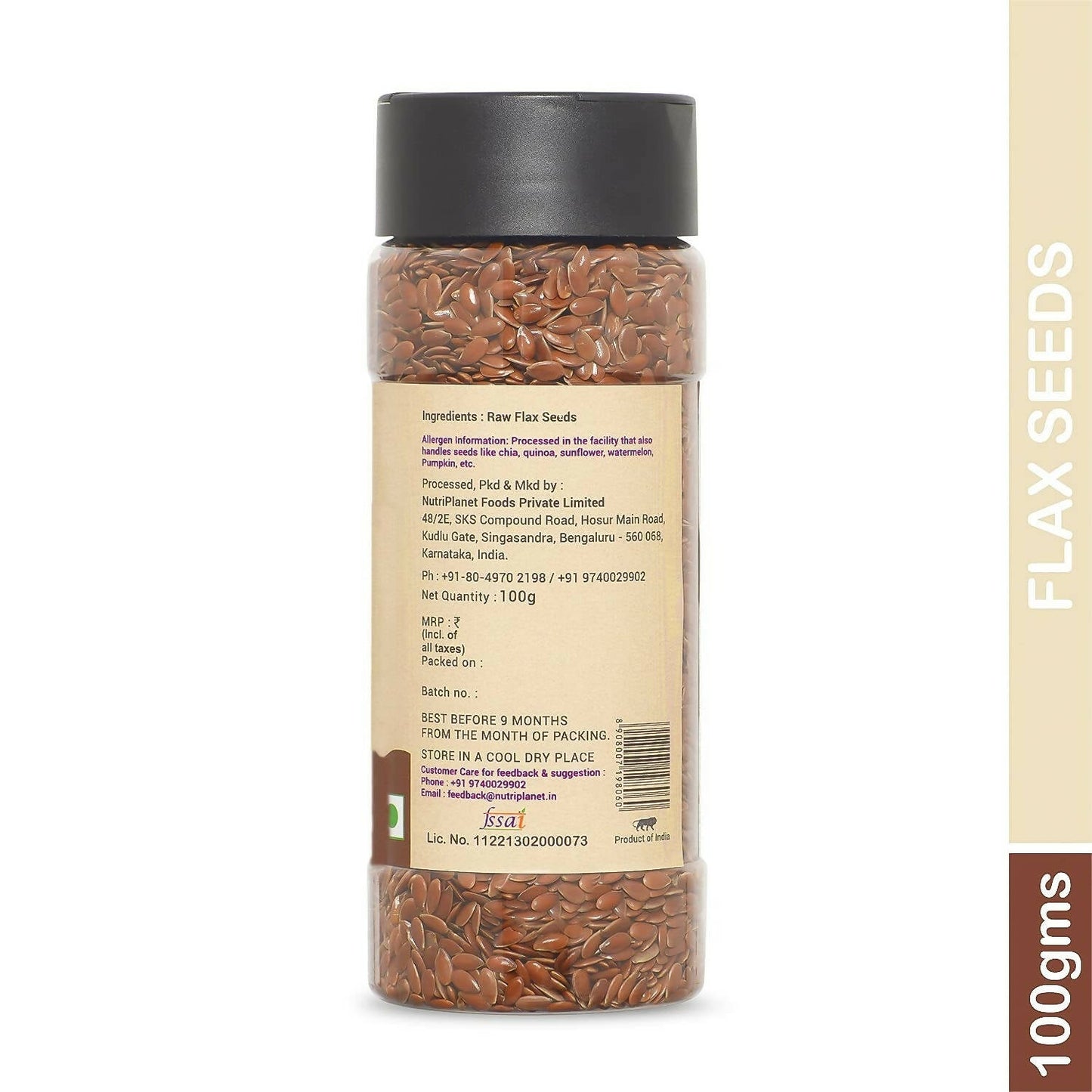 Fulsome Raw Flax Seeds - Swadesiicart