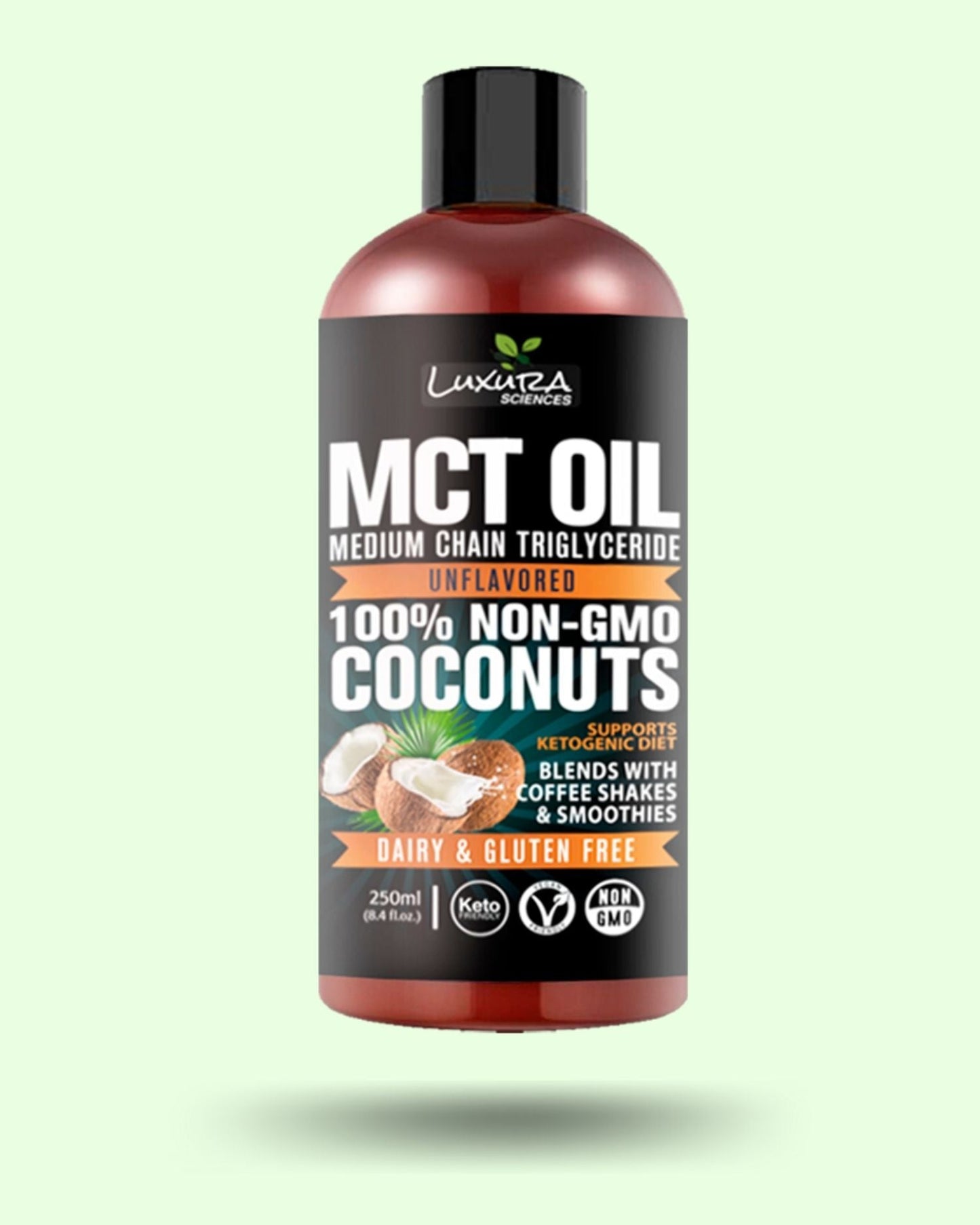 Luxura Sciences MCT Oil Organic for Weight and Energy Management - Swadesiicart