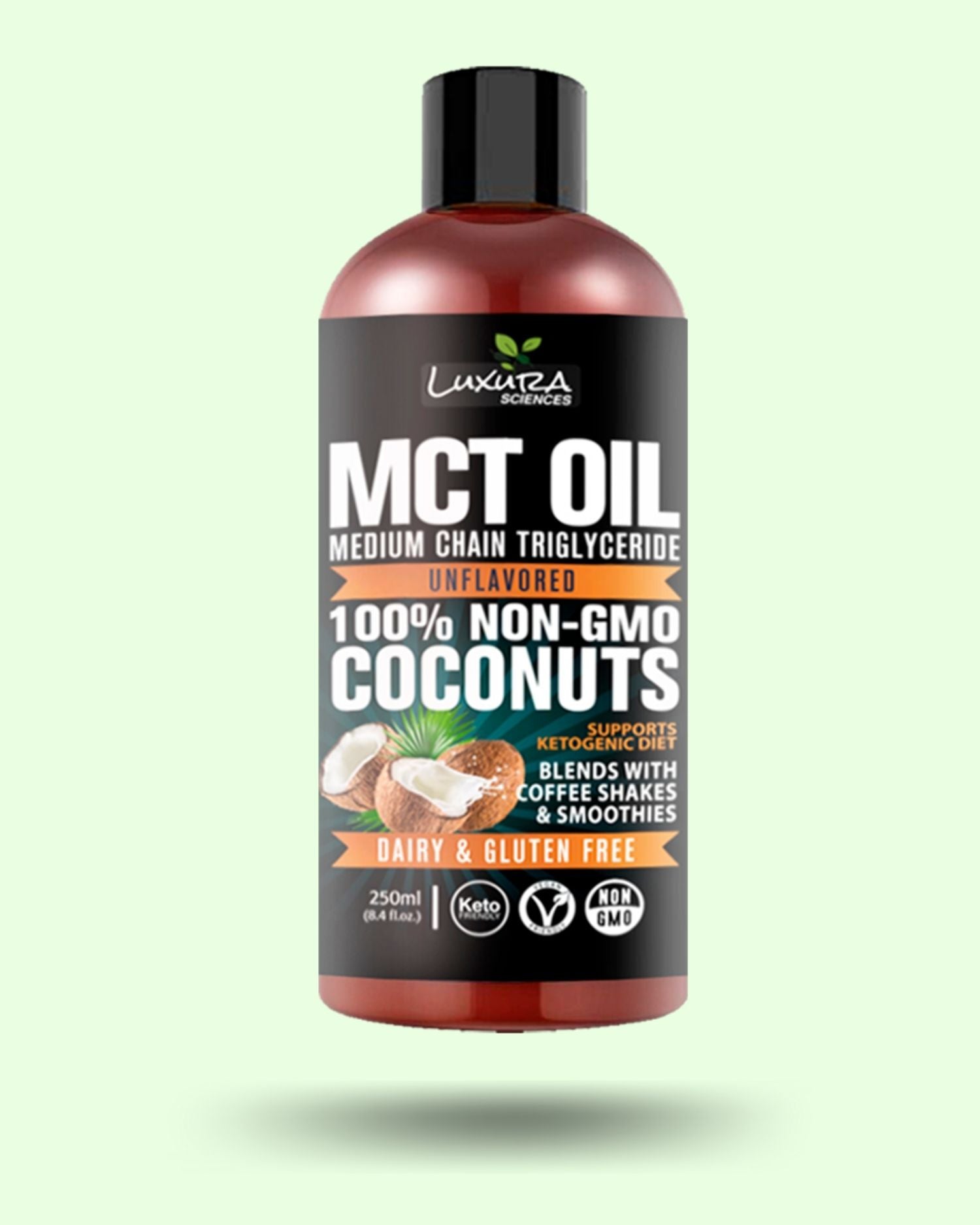 Luxura Sciences MCT Oil Organic for Weight and Energy Management - Swadesiicart