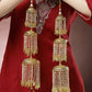 NVR Women's Pack Of 2 Gold-Polished & White Pearl Beaded Bridal Layered Heavy Kaleera Sets - Swadesiicart