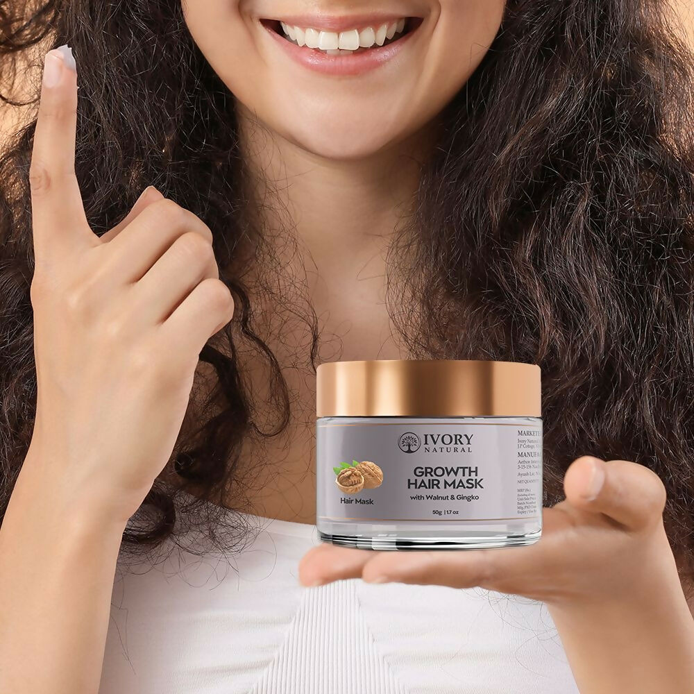 Ivory Natural Growth Hair Mask For Thicker Long And Healthier Hair | Swadesiicart