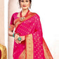 Shree Shyam Fashion Paithani Silk Magenta Saree