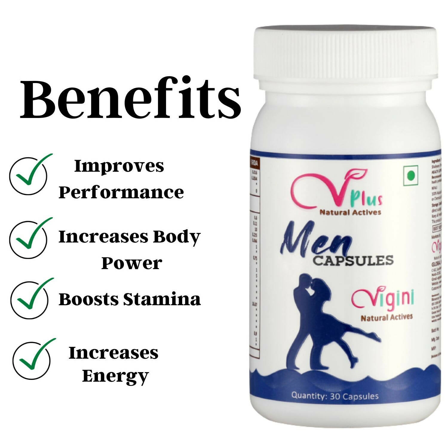 Vigini Natural Actives Men Capsules for Vitality Booster | Swadesiicart