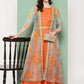 Ahalyaa Women's Traditional Wear Co-ods - Orange